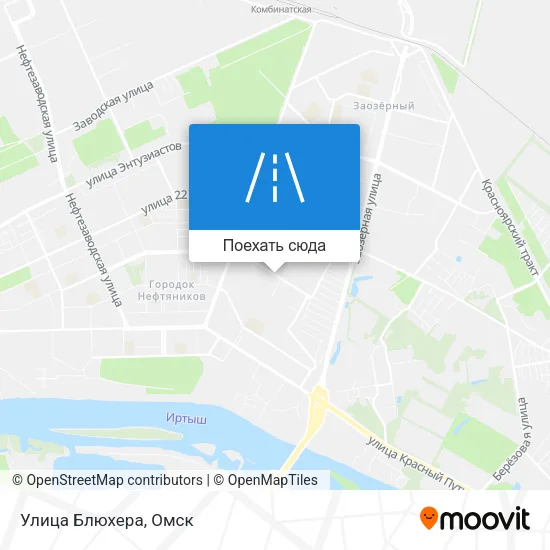 Карта Улица Блюхера