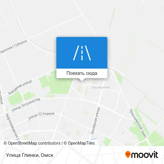 Карта Улица Глинки