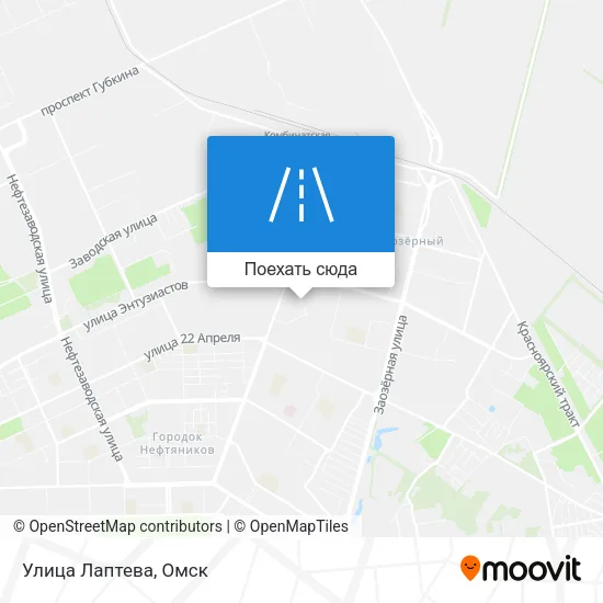 Карта Улица Лаптева