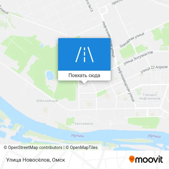 Карта Улица Новосёлов