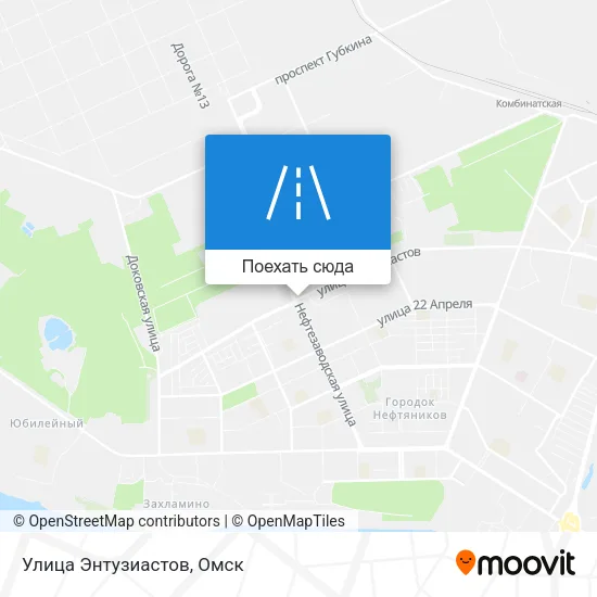Карта Улица Энтузиастов