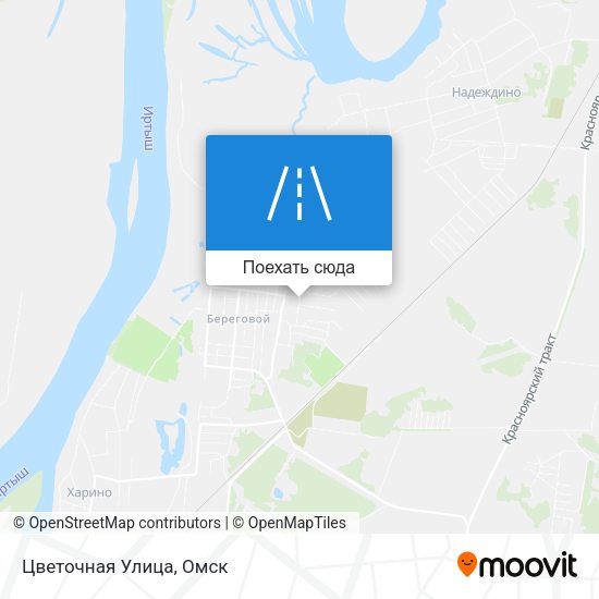 Карта Цветочная Улица