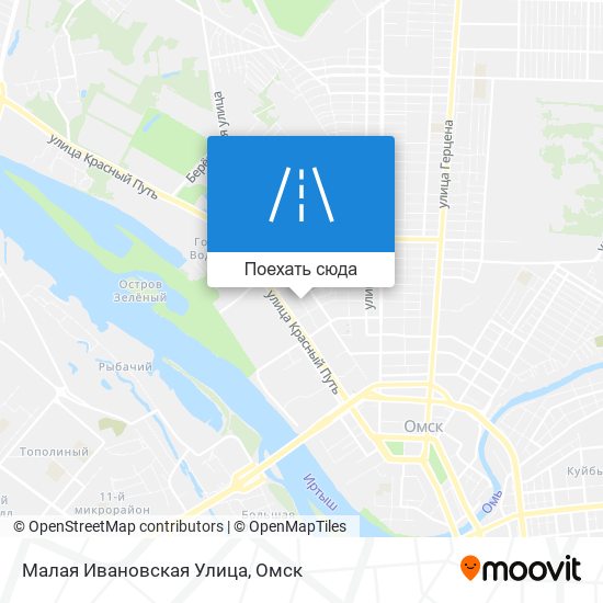 Карта Малая Ивановская Улица