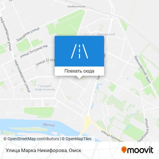Карта Улица Марка Никифорова