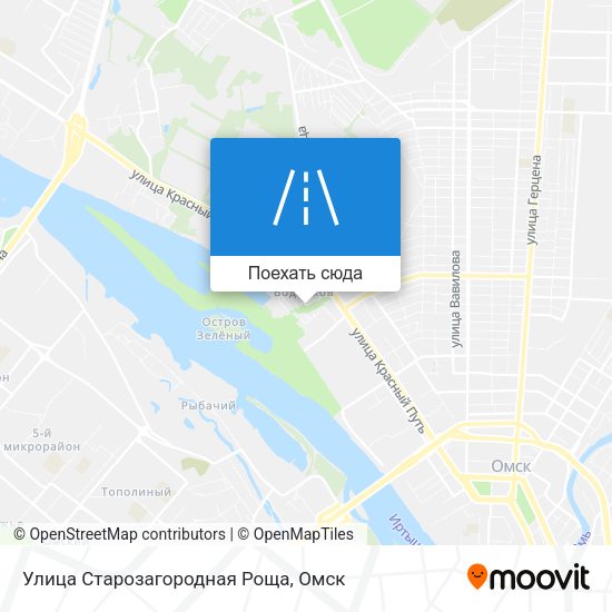 Карта Улица Старозагородная Роща