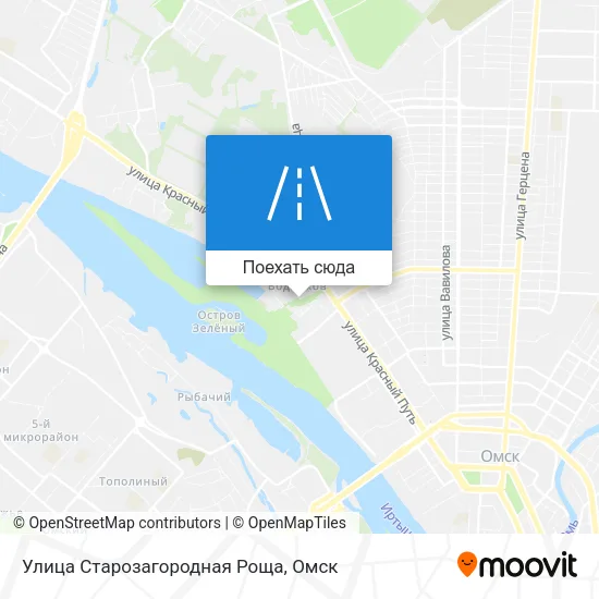 Карта Улица Старозагородная Роща