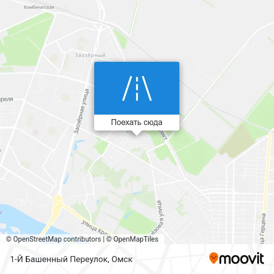 Карта 1-Й Башенный Переулок