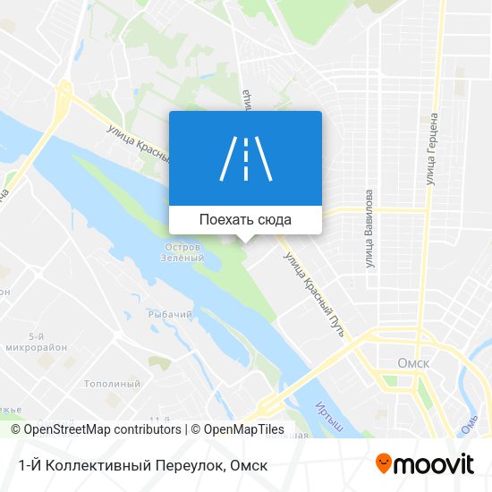 Карта 1-Й Коллективный Переулок