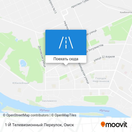 Карта 1-Й Телевизионный Переулок