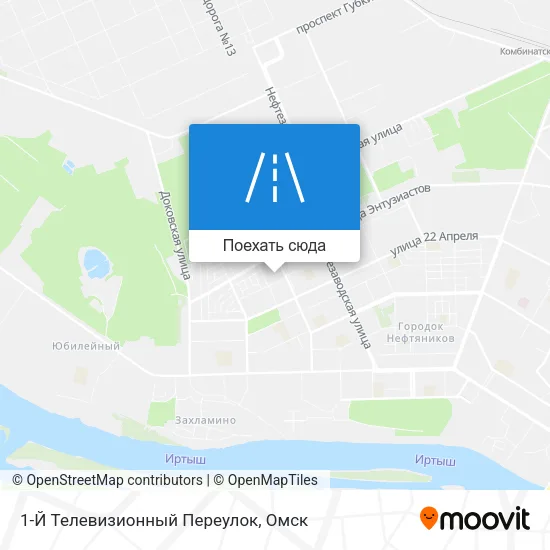 Карта 1-Й Телевизионный Переулок