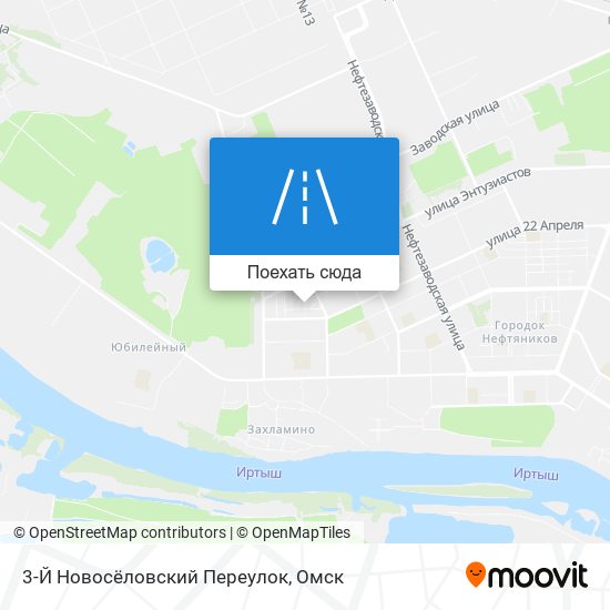 Карта 3-Й Новосёловский Переулок