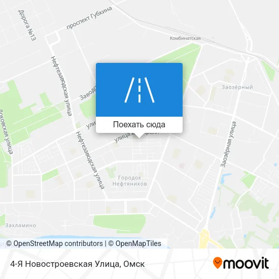 Карта 4-Я Новостроевская Улица