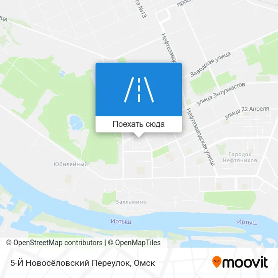 Карта 5-Й Новосёловский Переулок
