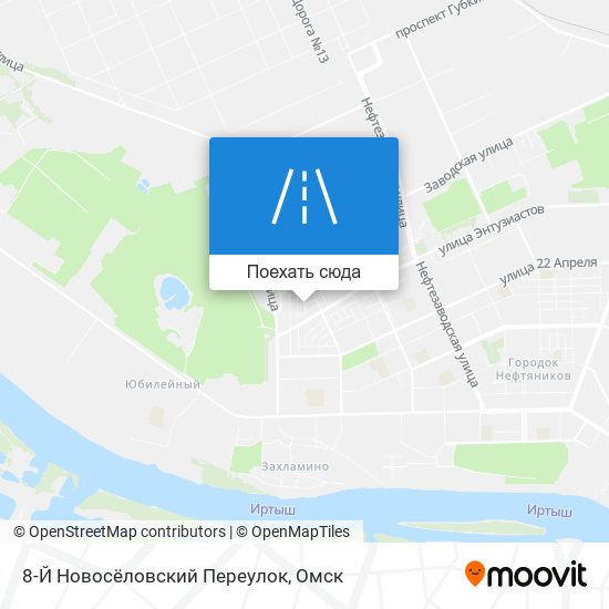 Карта 8-Й Новосёловский Переулок