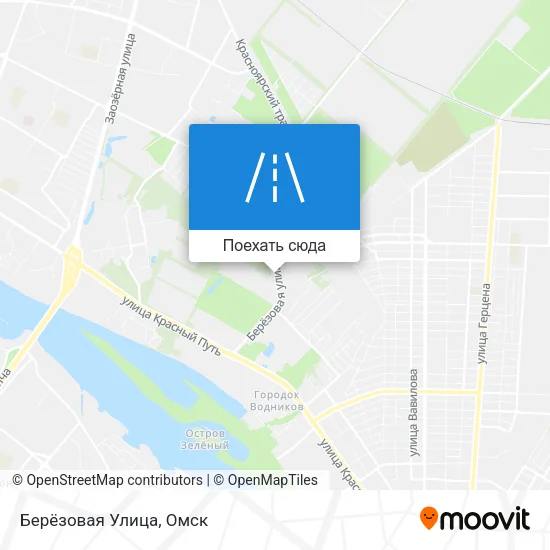 Карта Берёзовая Улица