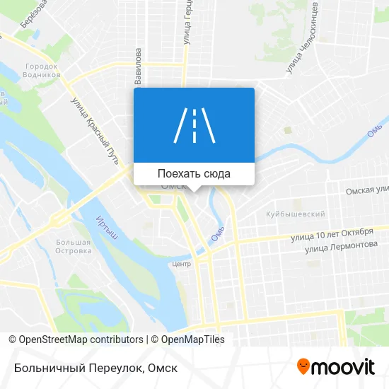 Карта Больничный Переулок