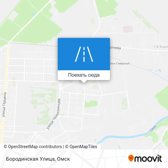 Карта Бородинская Улица