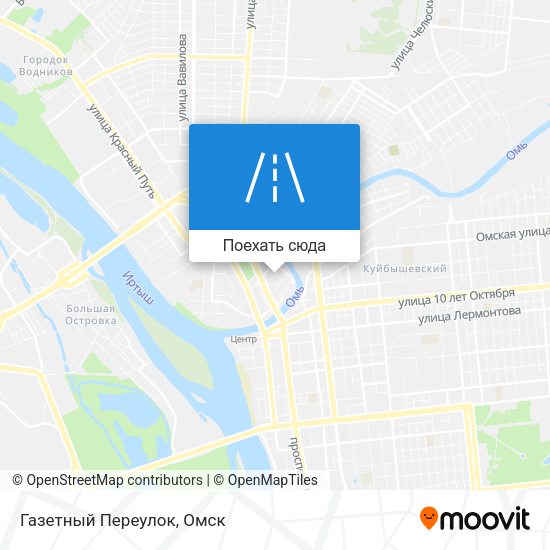 Карта Газетный Переулок