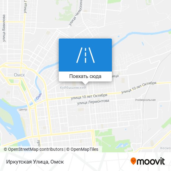 Карта Иркутская Улица