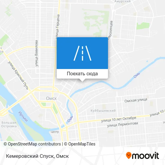 Карта Кемеровский Спуск
