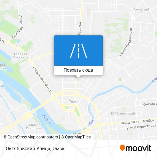 Карта Октябрьская Улица