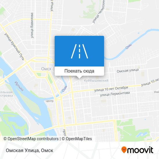 Карта Омская Улица