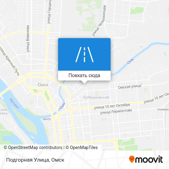 Карта Подгорная Улица