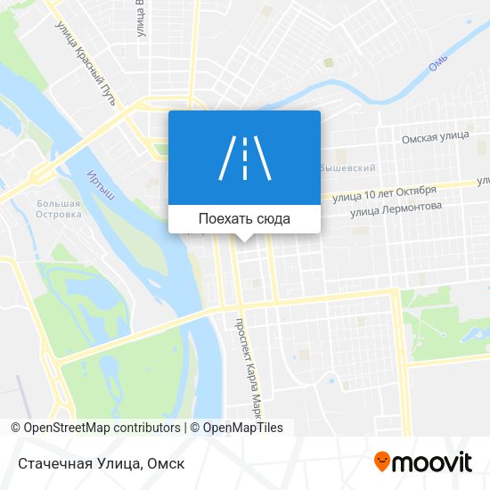 Карта Стачечная Улица