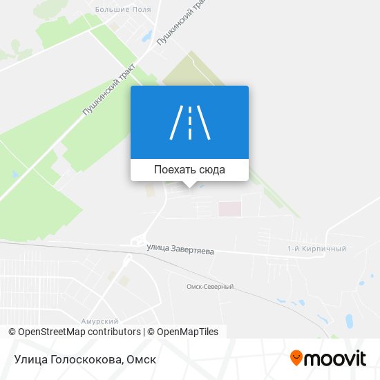 Карта Улица Голоскокова