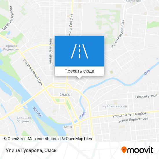 Карта Улица Гусарова