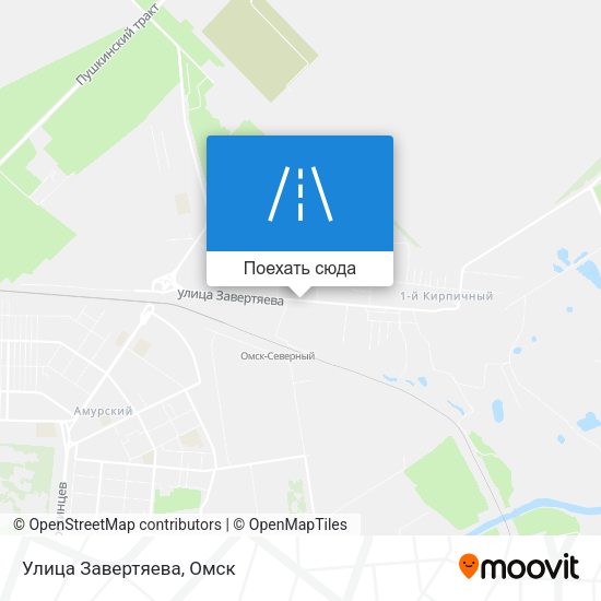 Карта Улица Завертяева
