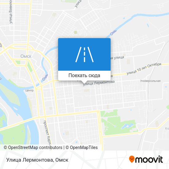 Карта Улица Лермонтова