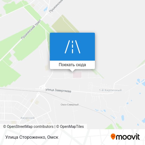 Карта Улица Стороженко