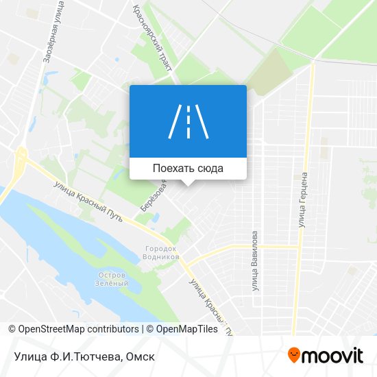 Карта Улица Ф.И.Тютчева