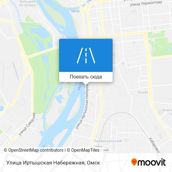 Карта Улица Иртышская Набережная