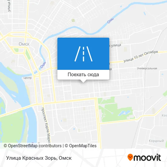 Карта Улица Красных Зорь