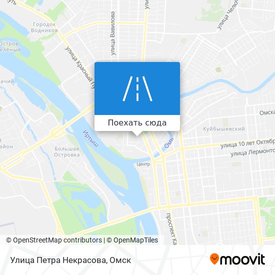 Карта Улица Петра Некрасова