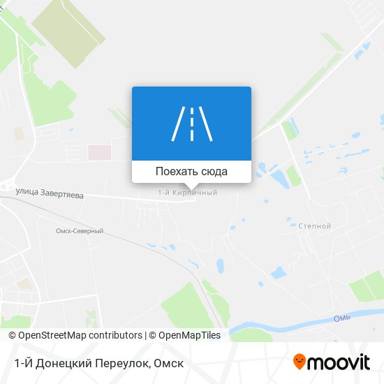 Карта 1-Й Донецкий Переулок