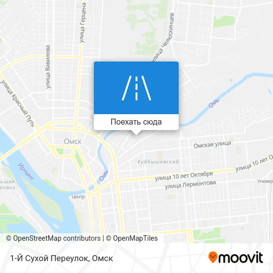 Карта 1-Й Сухой Переулок