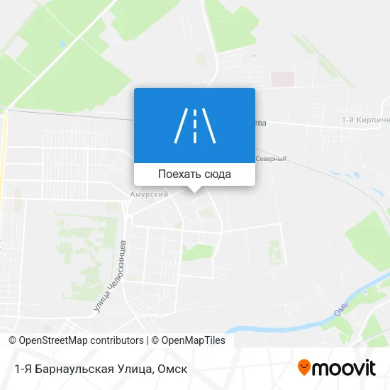 Карта 1-Я Барнаульская Улица