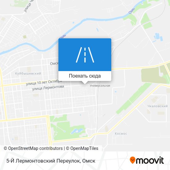 Карта 5-Й Лермонтовский Переулок