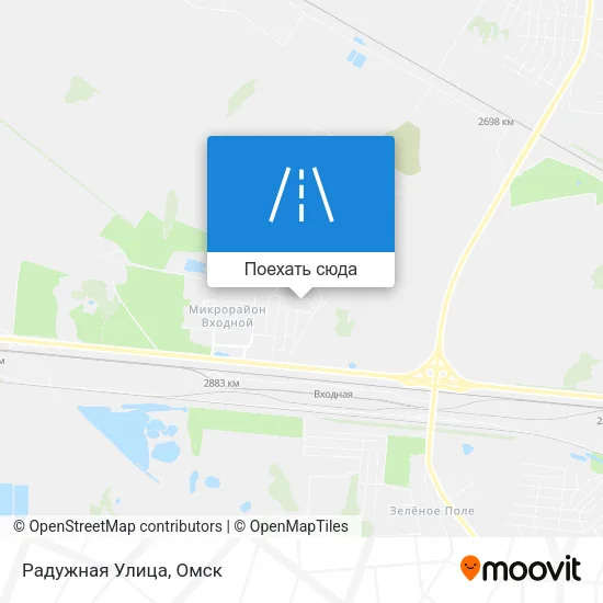 Карта Радужная Улица