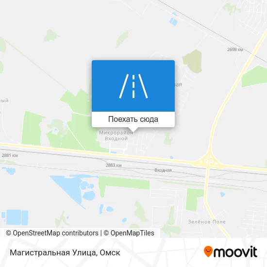 Карта Магистральная Улица