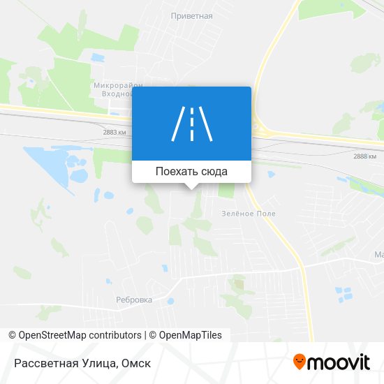 Карта Рассветная Улица