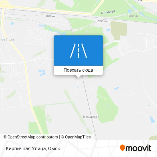 Карта Кирпичная Улица