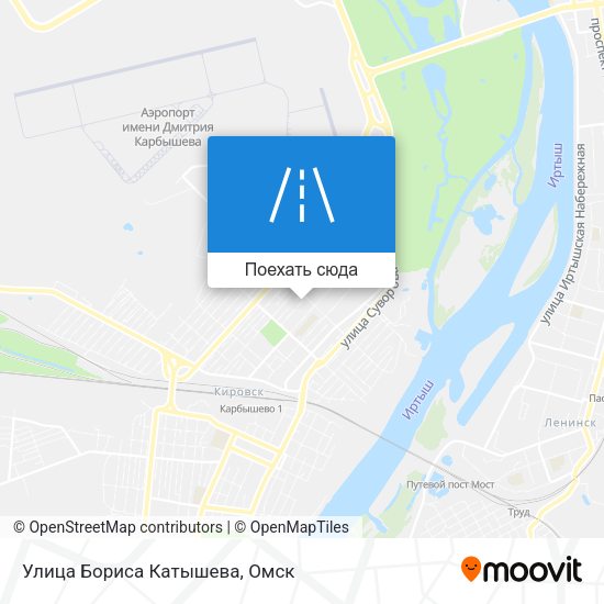 Карта Улица Бориса Катышева