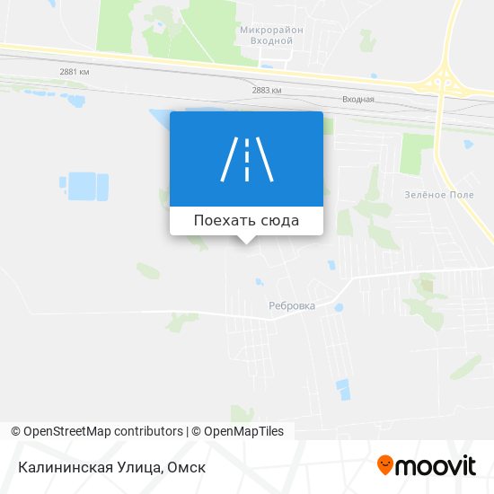 Карта Калининская Улица
