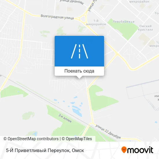 Карта 5-Й Приветливый Переулок