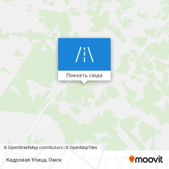 Карта Кедровая Улица