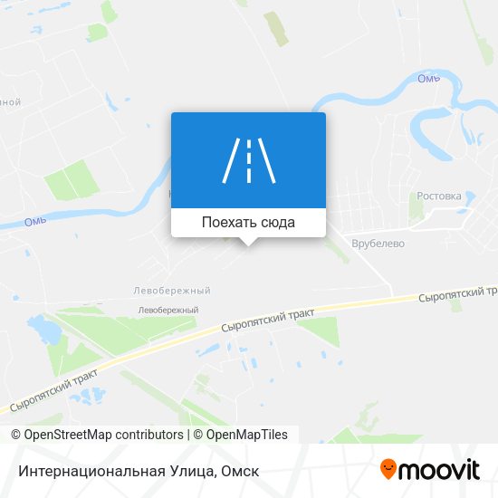 Карта Интернациональная Улица